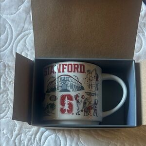 Starbucks White and Red Mug